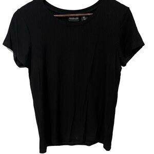 Rachel Zoe black short sleeve t shirt size medium